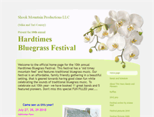 Tablet Screenshot of hardtimesbluegrass.com